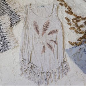 Maurices Boho Tassel Tank with Graphics